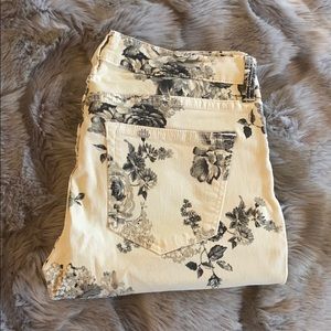 Forever 21 Vintage Floral Skinny Jeans